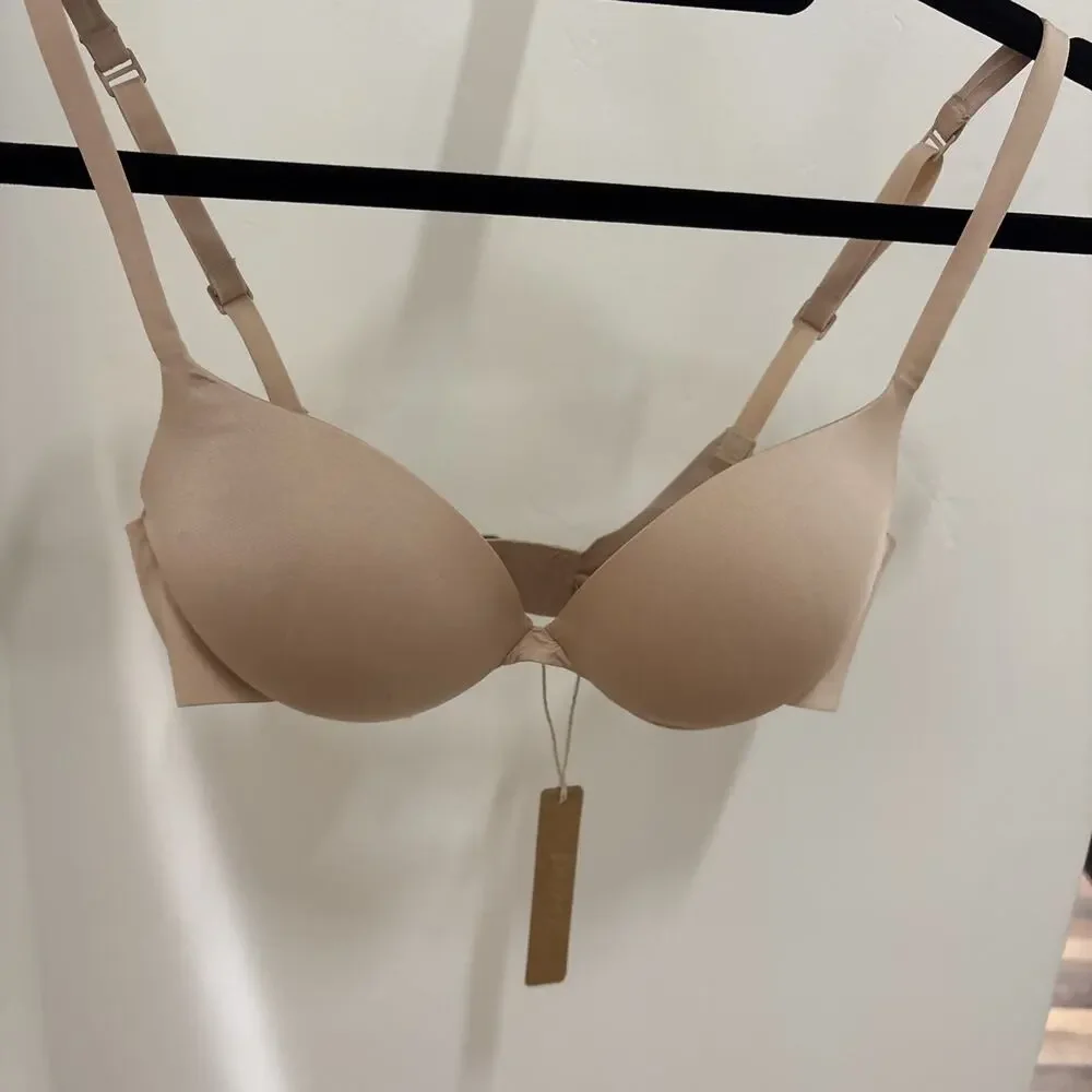 SKIMS‎ Ultimate Push Up Plunge Bra Mica 32C BR-UWR-1881 NWT